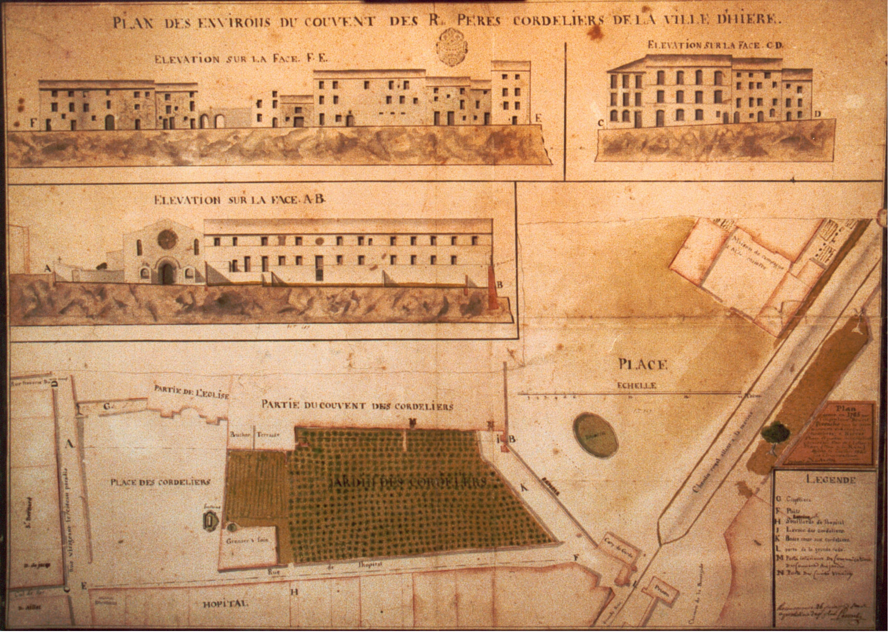 Plan du couvent